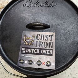 Brand New Cabela's Cast Iron Durch Oven