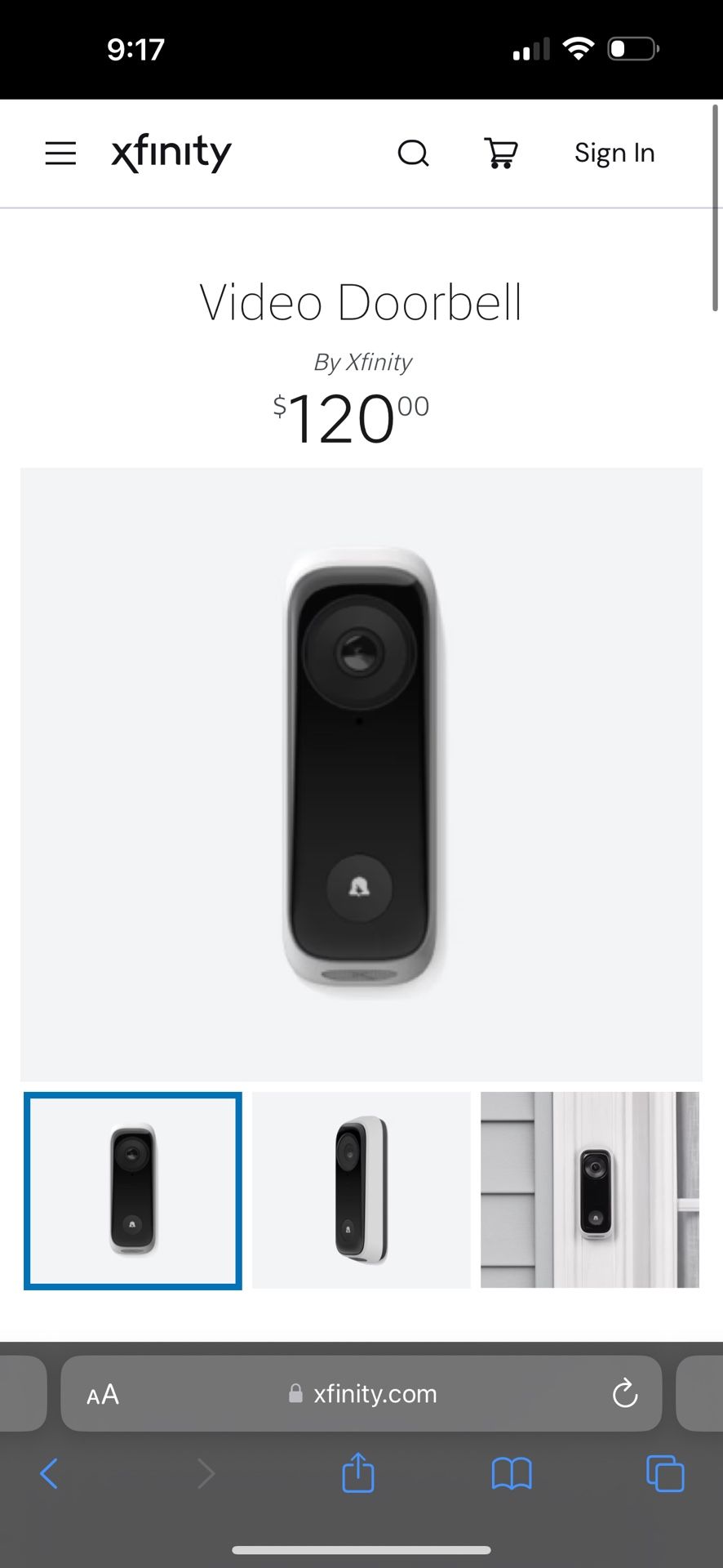 Xfinity Video Doorbell 