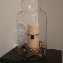 15" Glass Jar