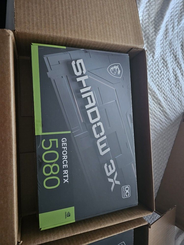 Brand New In Box MSI Nvidia RTX 5080 Shadow & A1000GS Power Supply 