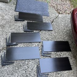 Black IKEA Shelves and brackets