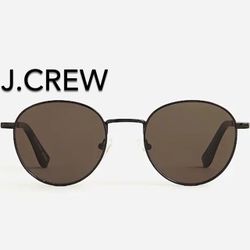 🌞(NEW) WOMEN’S J.CREW BLACK ROUND WIRE-FRAMES - SIZE: OS (ONE SIZE) (MSRP: $79.50)🌞