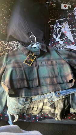 FB COUNTY CHECKER SHIRT, GREEN, SIZE M