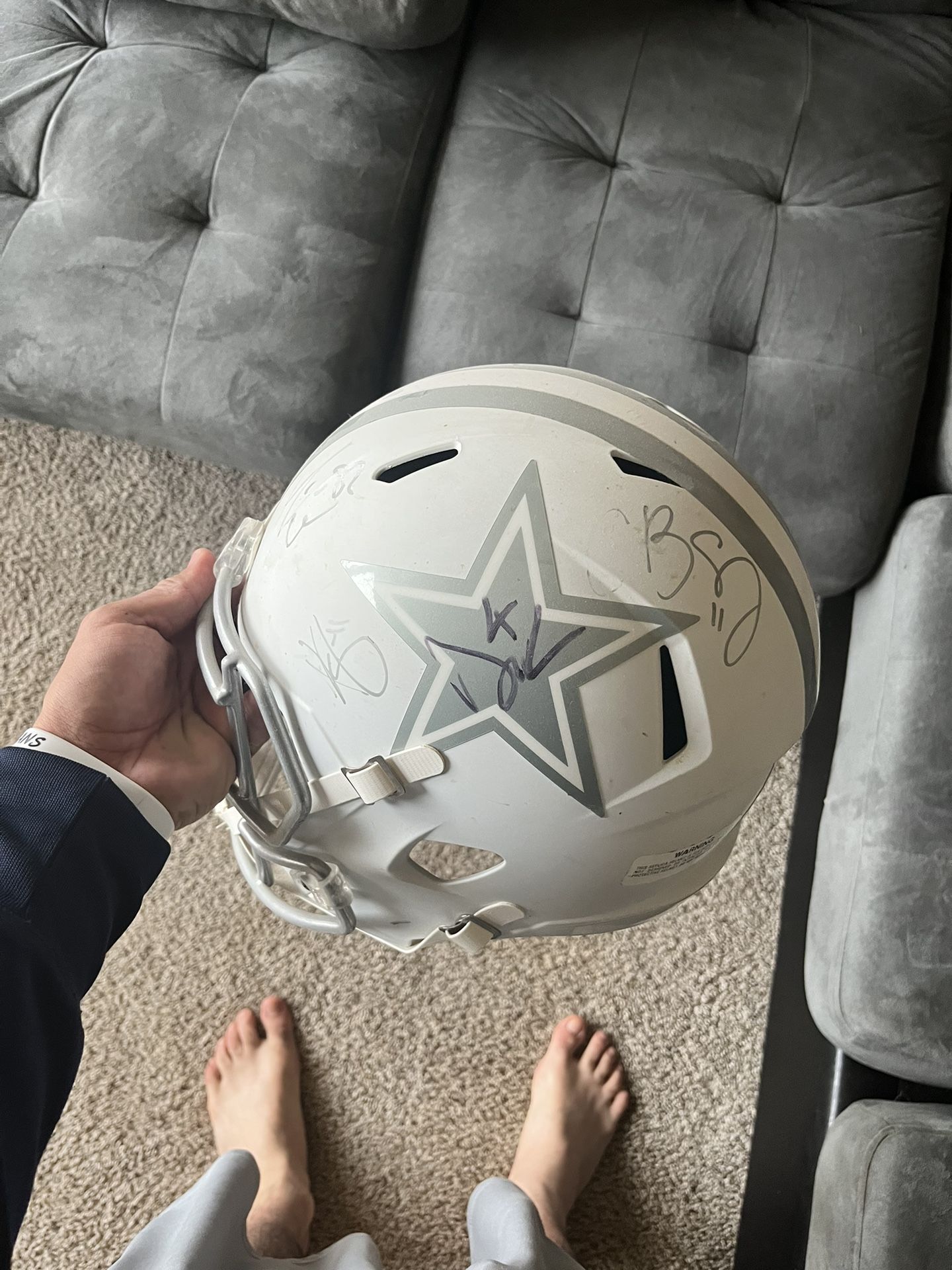 Dallas Cowboys Mini Helmet Ice