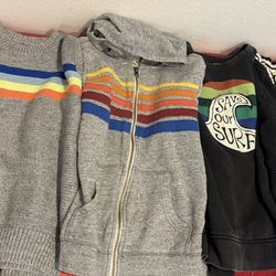 Boys Clothing Lot - set of 4 - sweaters Jackets  & Coat - clothing - kids size 7/8 - Simi valley