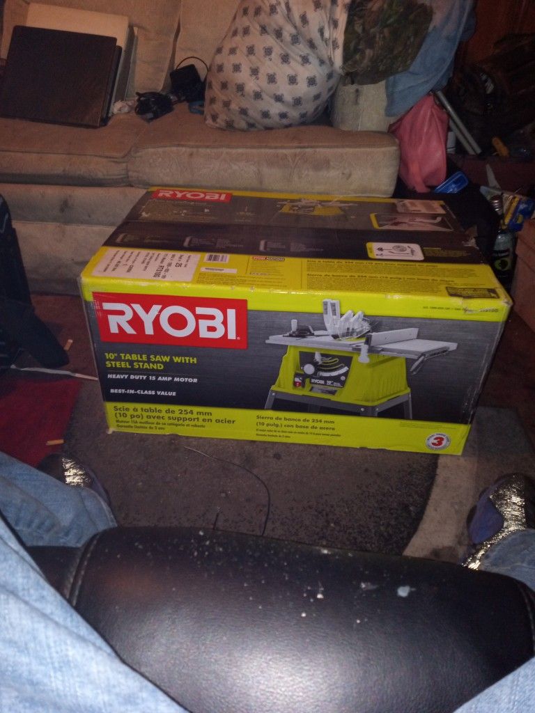 Ryobi 10inch table Saw  With Steel Stand 