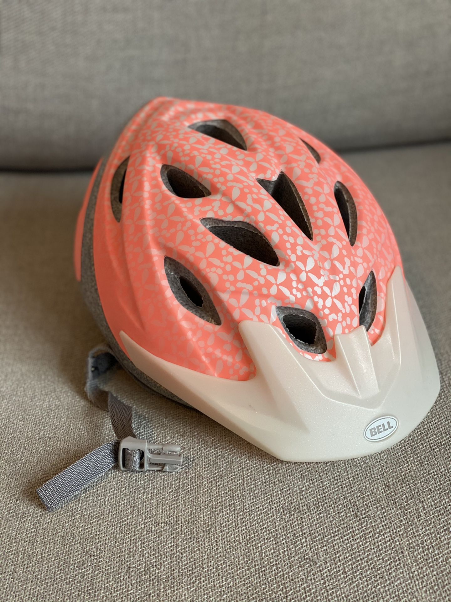 Pink bike helmet - used twice