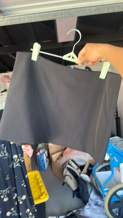 Black mini skirt