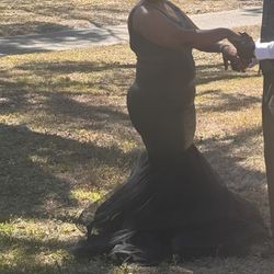 Black Dress Mermaid Tail