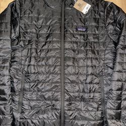 Patagonia M’s Nano Puff Jacket Size Men’s Large Forge Grey NEW WITH TAGS