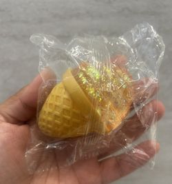 Ice Cream Cone Squishy 🍦🧡✨