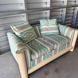 Turquoise Love Seat 