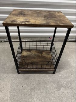 Small Stand Table w/ wire rack about 15”w x 11.5”d x 20”h $10