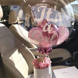 Roses Balloons - Happy Birthday