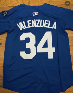 Valenzuela Blue World Series Dodgers Jersey 2025