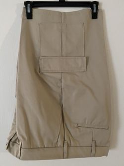 Khaki Tan Work Cargo Shorts Brand New Aramark