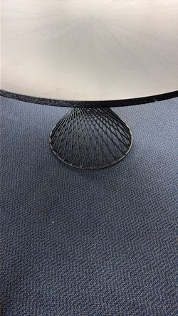 Round Table with Wire Pedestal Base