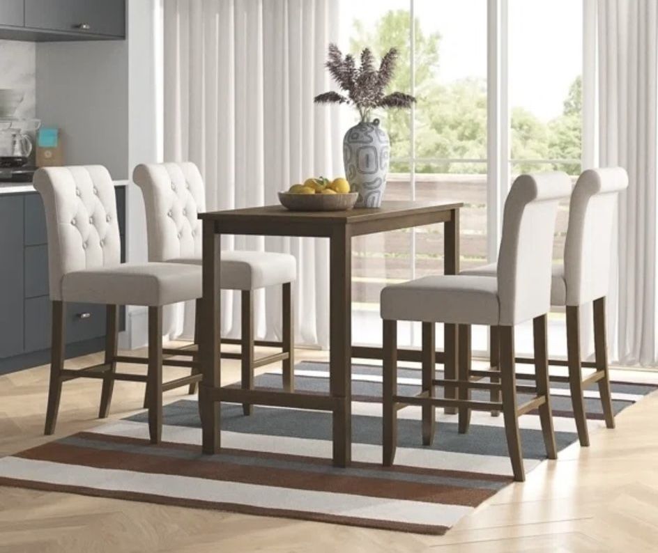 4 Stools And Dining Table