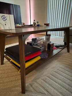 Brown coffee table