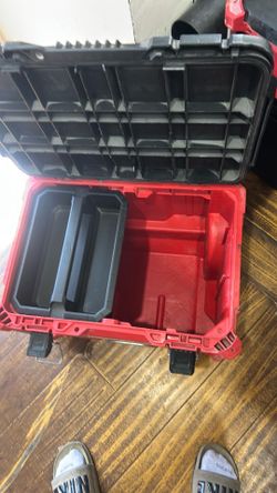 Milwaukee packout boxes with work bag