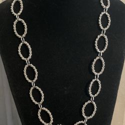 Vintage Trifari Crown Necklace Silver Rings