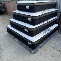 Queen Size Mattress Pillow Top 12” Thick 🔸 New Mattress In A Plastic Sealed  🔸 All Sizes Available 