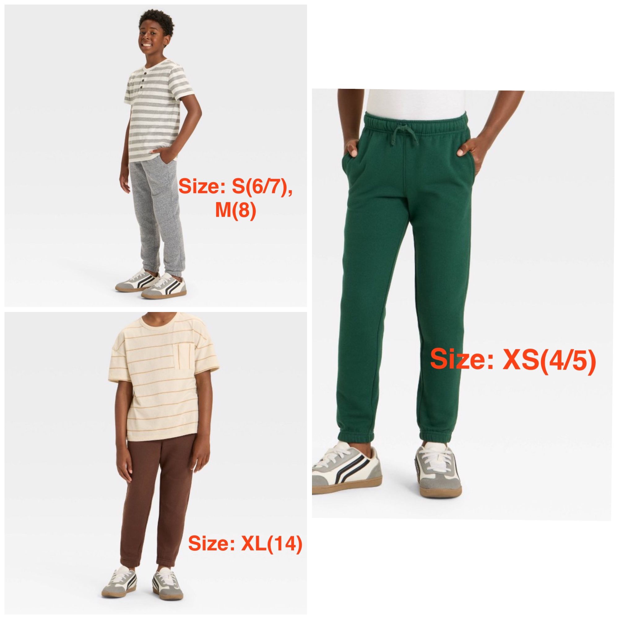 Cat & Jack Kids Fleece Pants, Selected Sizes On Selected Colors, New