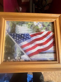 Flag wall frame