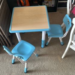 Kids Adjusting Table & Chair Set