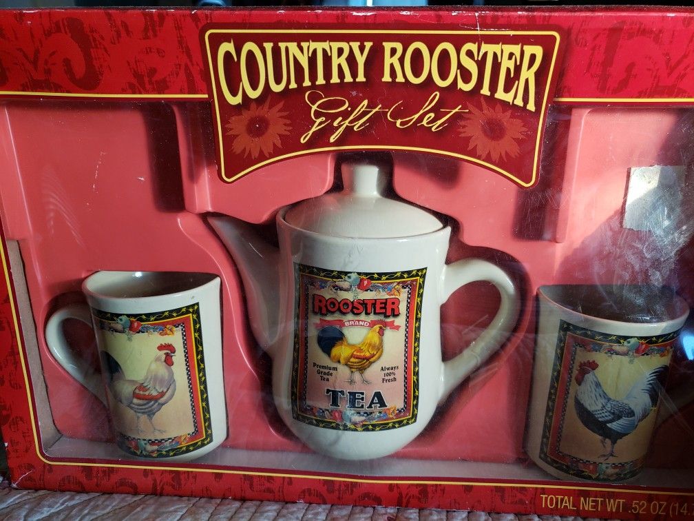 Rooster Tea Set