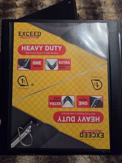 Exceed 1-Inch Heavy Duty Binder Black