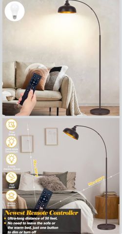 Arc Floor Lamps Bronze, Standing Lamps for Living Room Reading Lamps 70”