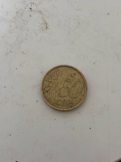 50 EUR CENT Coin ITALY 2002 RARE