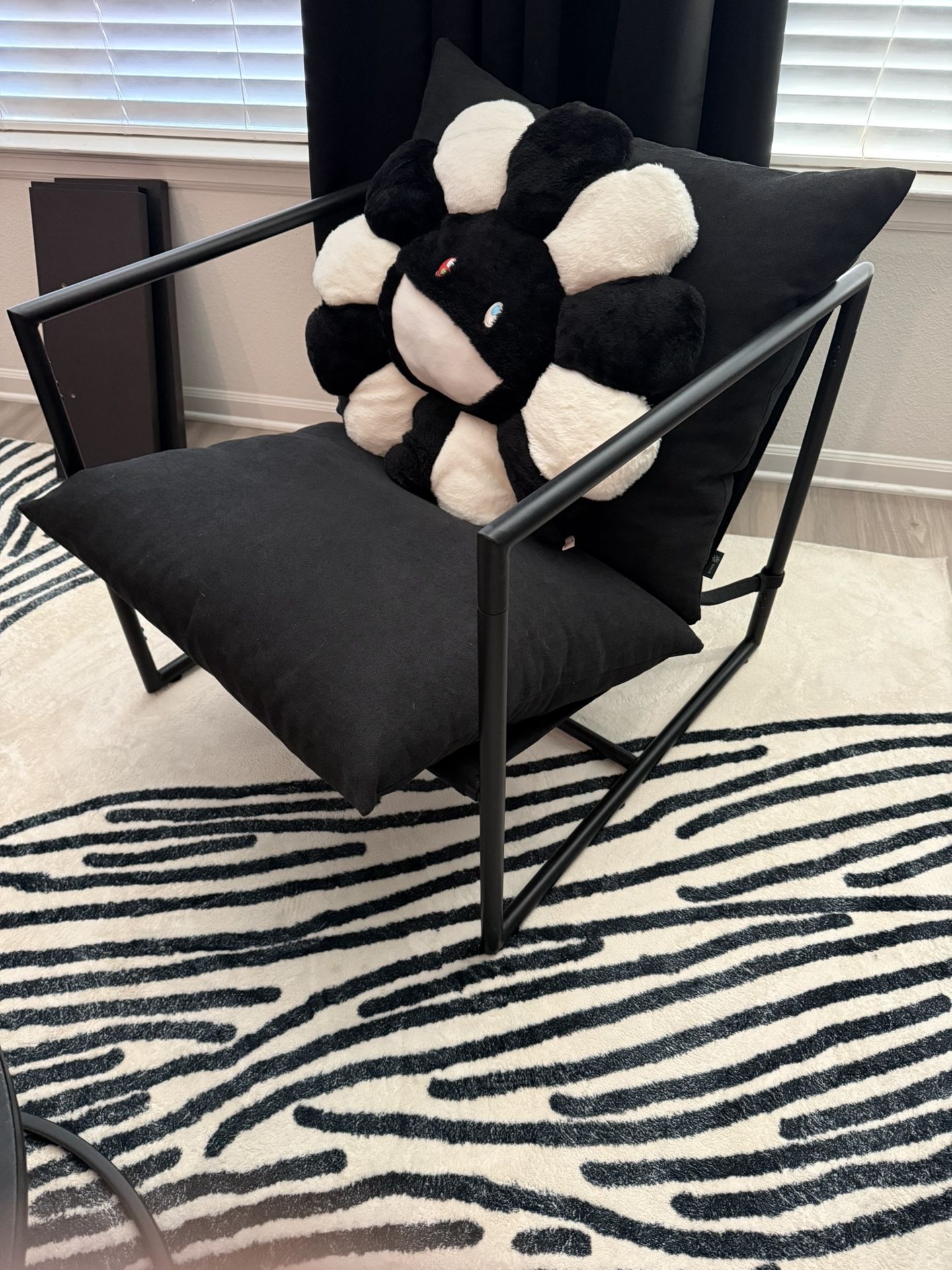 Sling Accent Chair/ Metal Framed Armchair Furniture