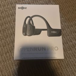 SHOKZ OpenRun Pro - Open-Ear Bluetooth Bone Conduction Sport Headphones, Sweat Resistant Wireless Earphones for Workouts and Running with Premium Deep