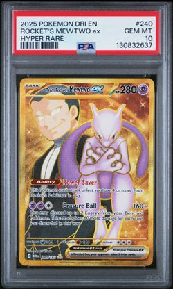 Destined Rivals Gold Mewtwo Ex Psa 10