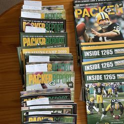 Green Bay Packers Report Magazines 2005 - 2014. Total 62 Magazines Used