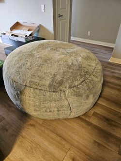 Large Oversized Faux Fur Bean Bag