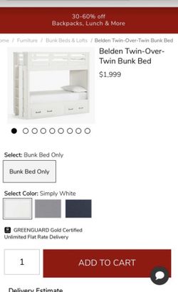 Pottery Barn Bunk Ben White