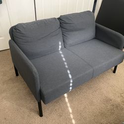 GLOSTAD Loveseat, Knisa dark gray Couch