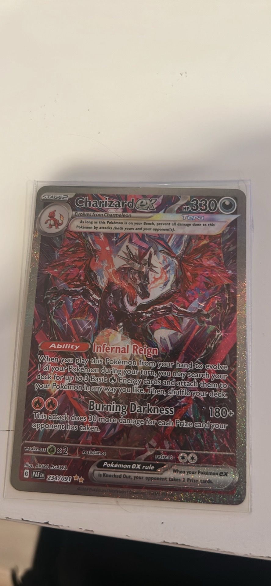 Charzard EX 234/091 - Special Illustration Rare - Paldean Fates Pokemon