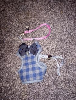 Warm Med Dog Vest/Harness/W/Collar
