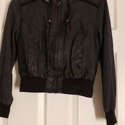 Black Faux Leather Jacket