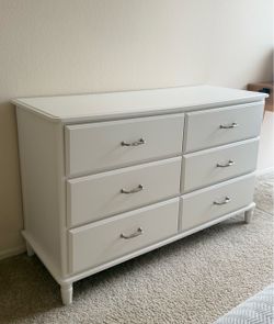 White Dresser and nightstand set