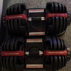 BOWFLEX SELECTTECH DUMBBELL, SINGLE, ADJUSTABLE 5 TO 52.5 LB - BLACK