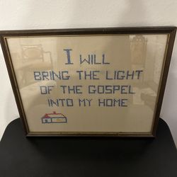 Old Needlepoint Picture 
