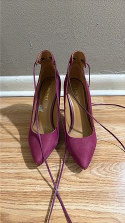 Nine West Purple Lace-Up Heels