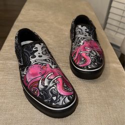 *New* Raad Octopus Pink Slip On Sneakers 