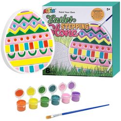 YEUOBUU Paint Your Own Stepping Stone, DIY Easter Eggs for Garden, Kids Gift