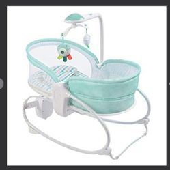 Vannetgo 3-In-1 Baby Bouncers, Can Sit And Lie Down, Brilliant Bouncer,Rocking Bouncer, Soothing Vibration, 3rd Gear Adjustment, Suitable For Babies B